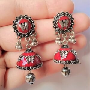 Vintage Butterfly Jhumka Earrings