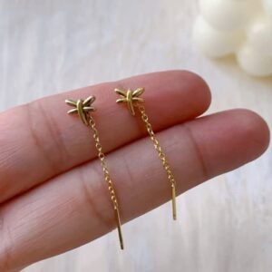 Dragon Fly Needle Thread Earring